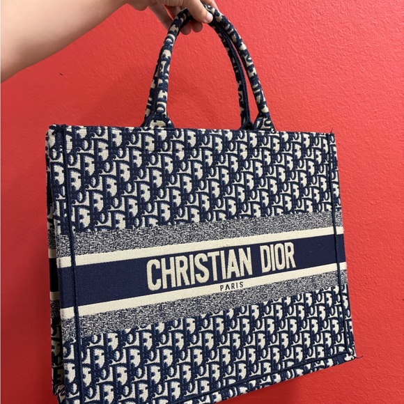 Dior Blue Monogram Tote Bag Dup e - Picture 1 of 5
